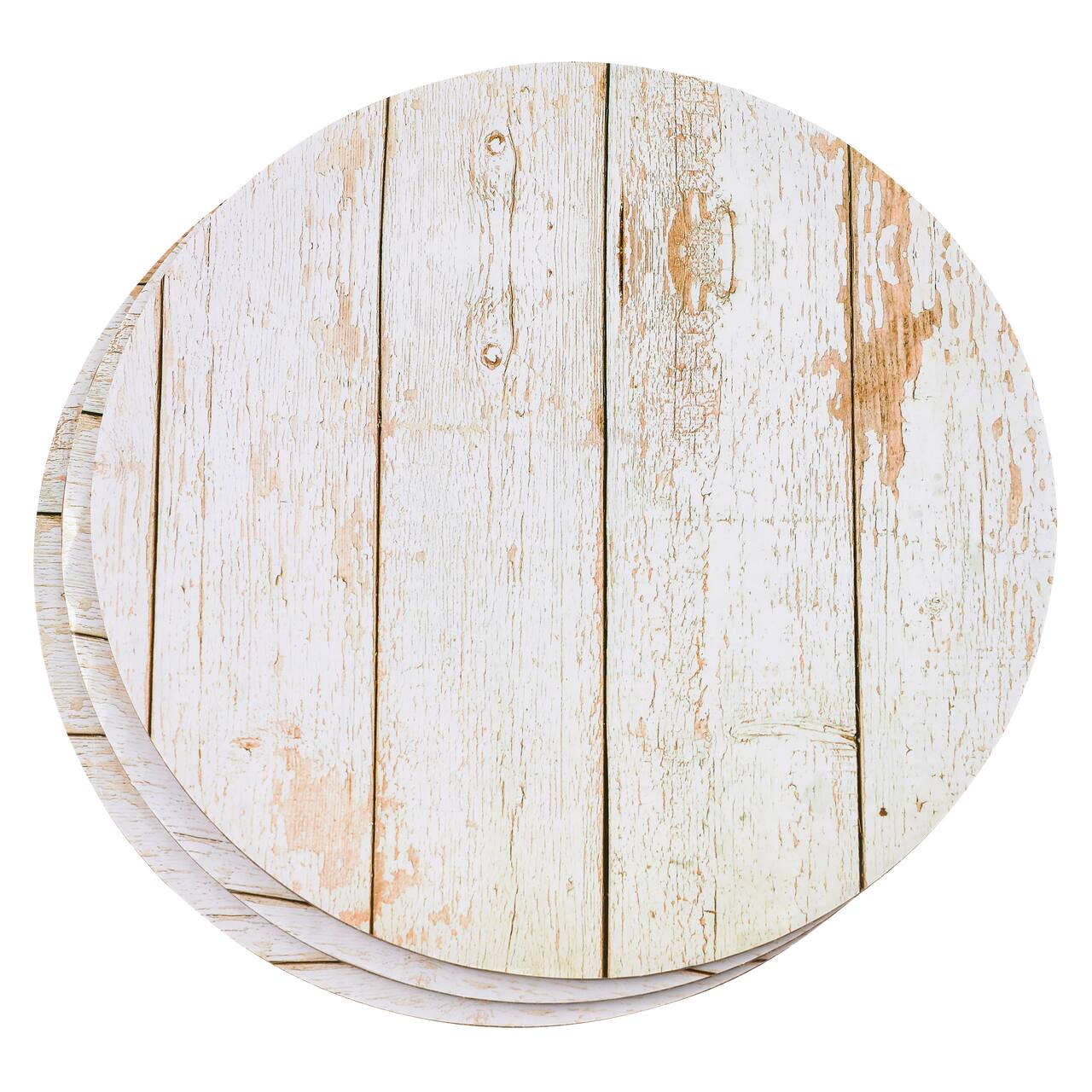 12 Packs: 3 ct. (36 total) 10" White Wood Grain Cake Boards by Makery®